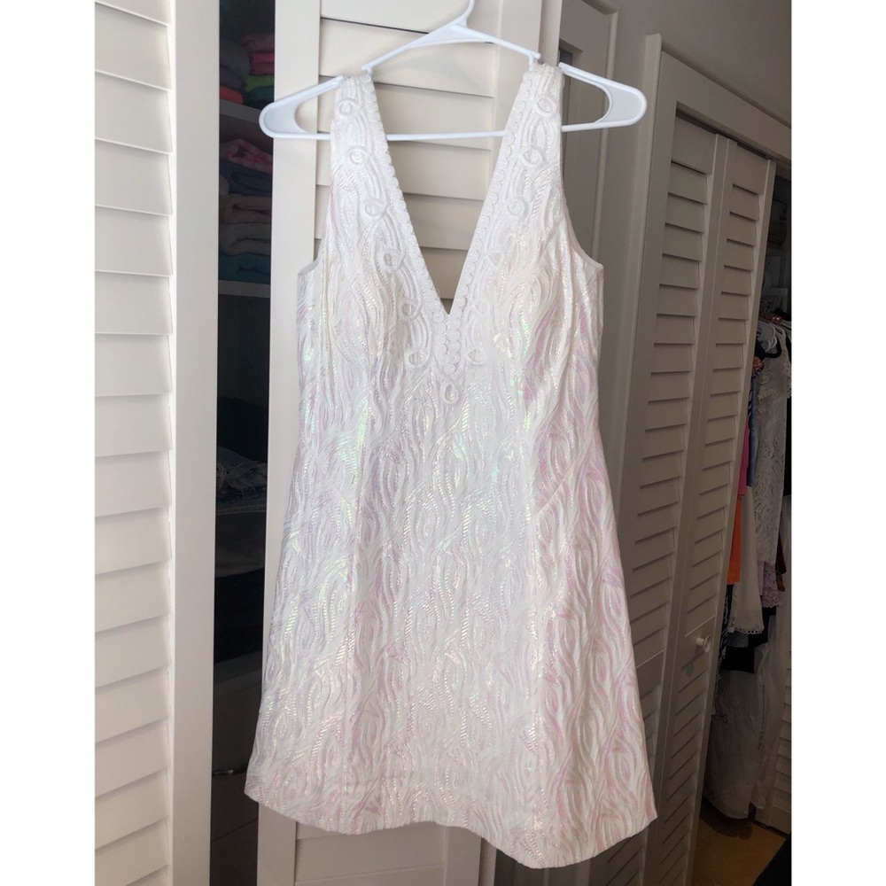 Lilly Pulitzer Brynn Dress in Iridescent White